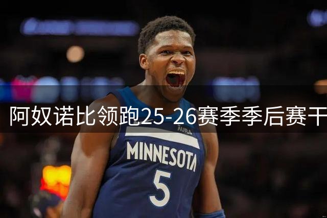 阿奴诺比领跑25-26赛季季后赛干拔跳投命中率榜